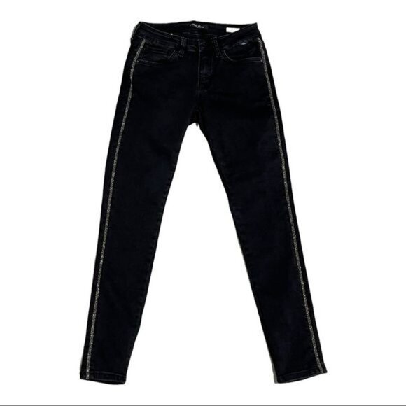 Mavi Adriana Mid-Rise Super Skinny Black Jeans Size 26 - Picture 5 of 14